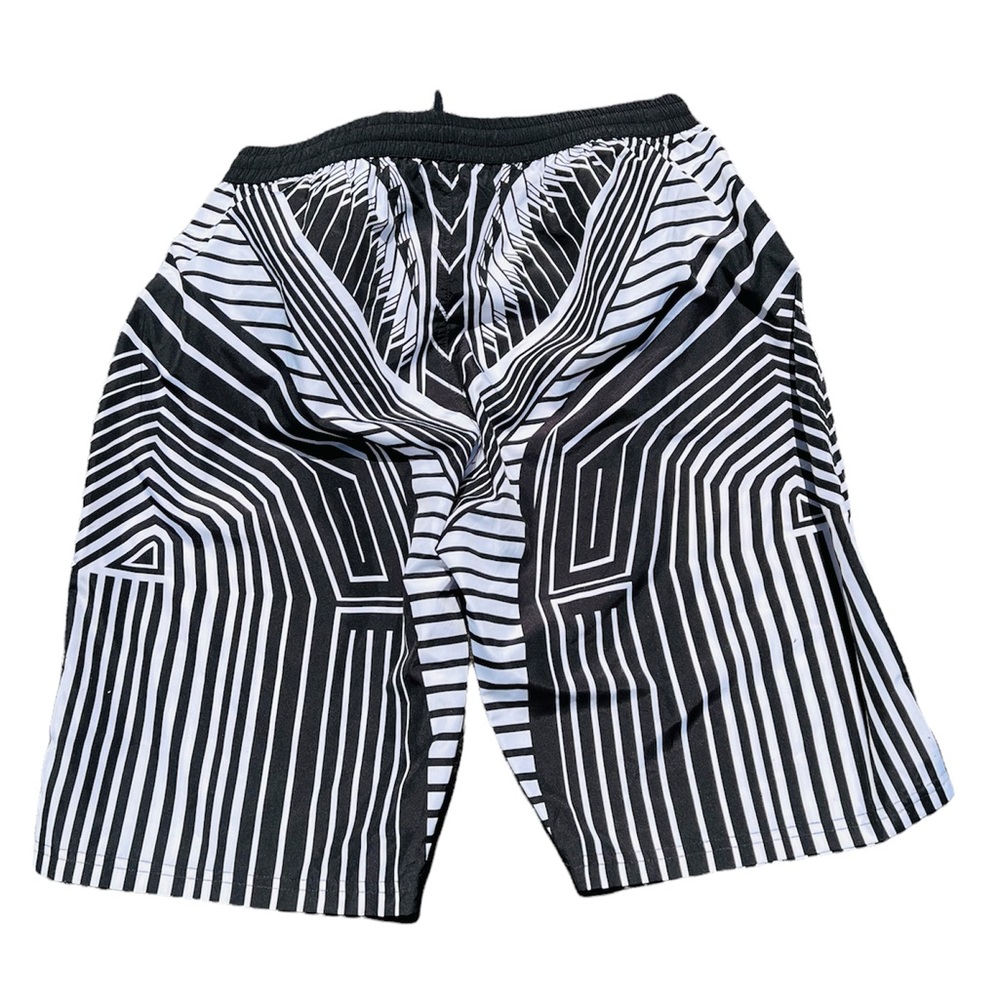 BALMAIN**Men’s Black & White Swim Shorts***Med. $445 - Picture 3 of 3